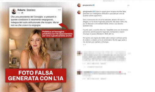 【EU】メローニ首相が偽動画被害、選挙AI偽動画を禁じる民主党法案は3月に右派が否決——日本参院選にも同じ盲点