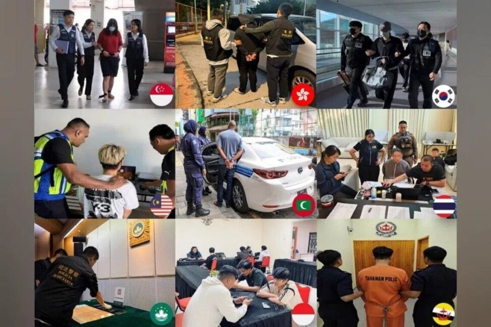 【シンガポール】アジア10カ国の詐欺一斉摘発で3018人逮捕、被害960億円。日本は協力網14カ国に入らず