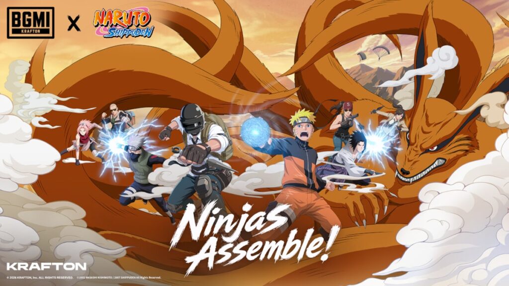 【インド】ナルト、2.6億人が遊ぶインド最大のスマホゲームBGMIの5周年の顔に。隠れ里や螺旋丸を丸ごと再現