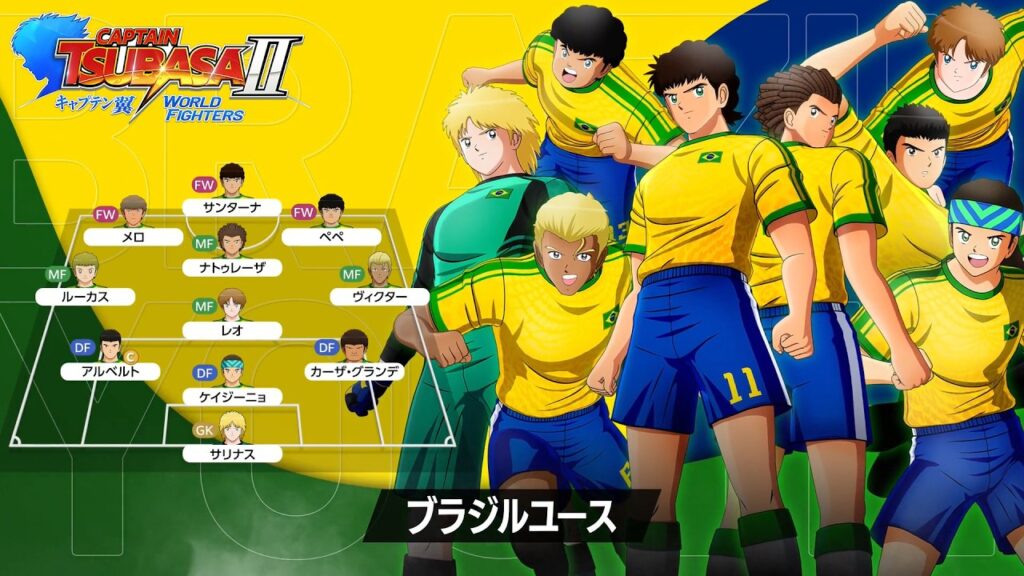 【ブラジル】バンダイナムコ『キャプテン翼2』、海外21代表の紹介動画でブラジルが最多8.8万回。8月27日発売の対応言語にポルトガル語はない